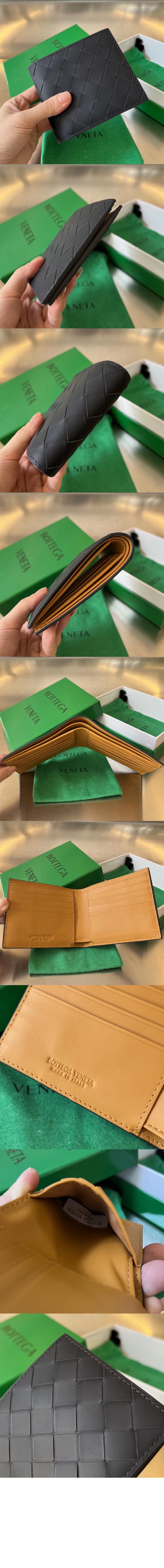 인트레치아토 폴더형 지갑 605721 > Intrecciato Card Case - 인트레치아토 카드지갑