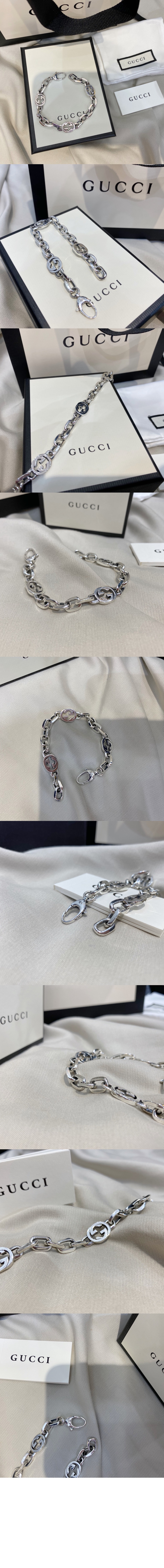 인터로킹 G 디테일의 실버 팔찌 620798 > Etc - 기타제품