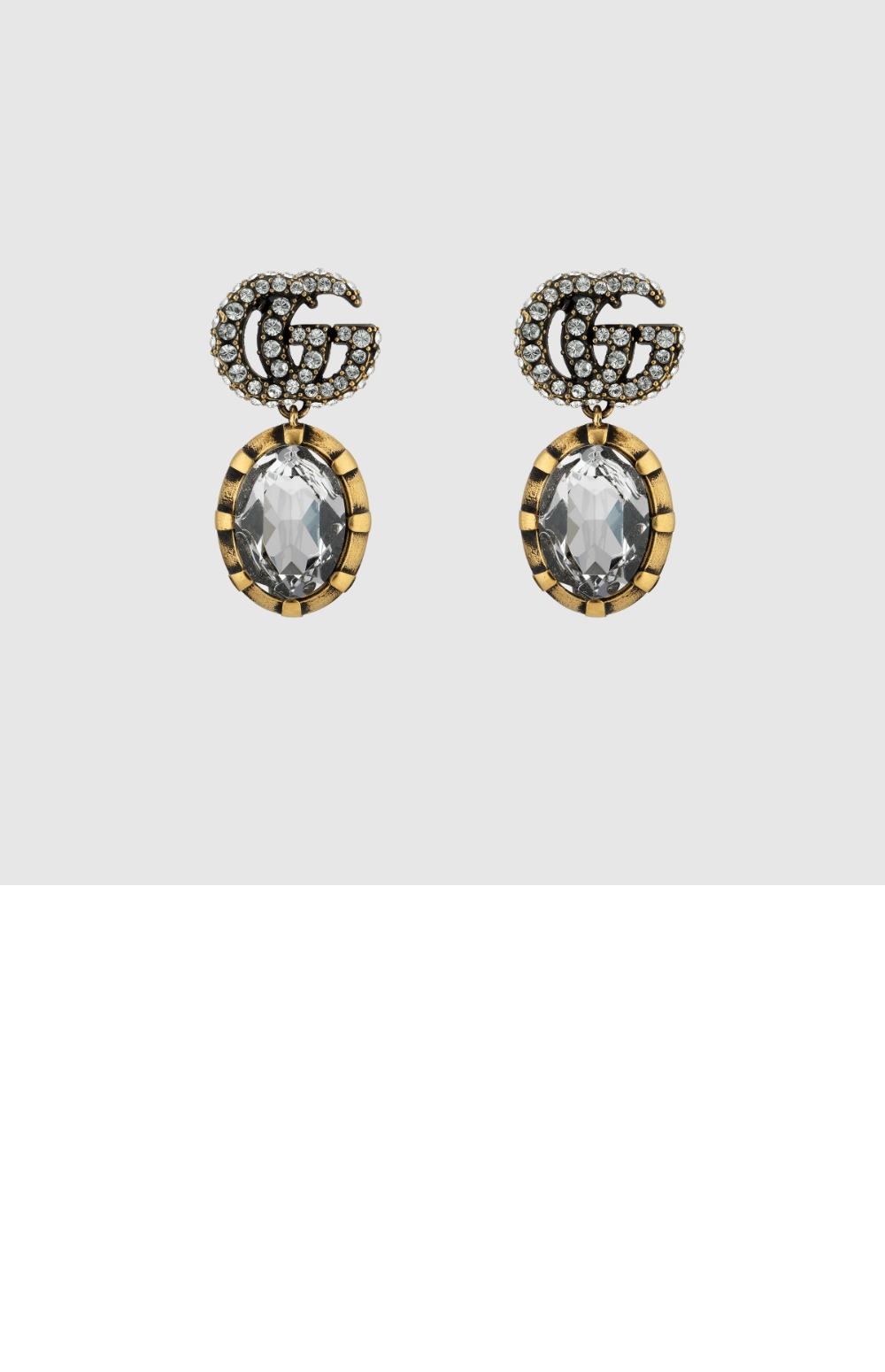 크리스털 디테일의 더블 G 귀걸이 629659 > Etc - 기타제품