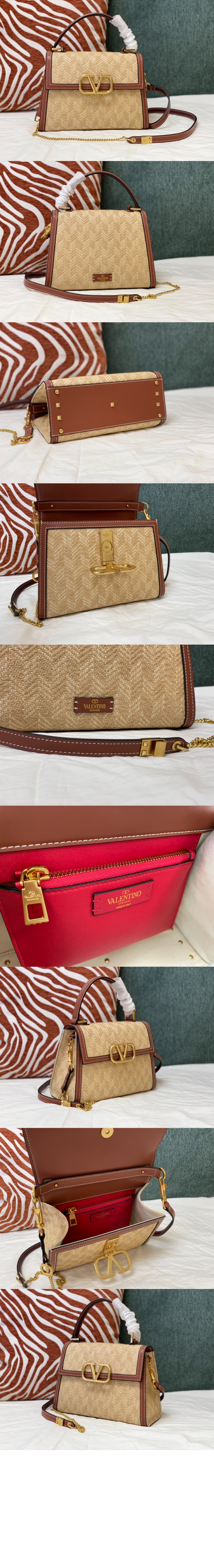 브이슬링 라피아 탑핸들백 스몰 > Vsling - 브이슬링