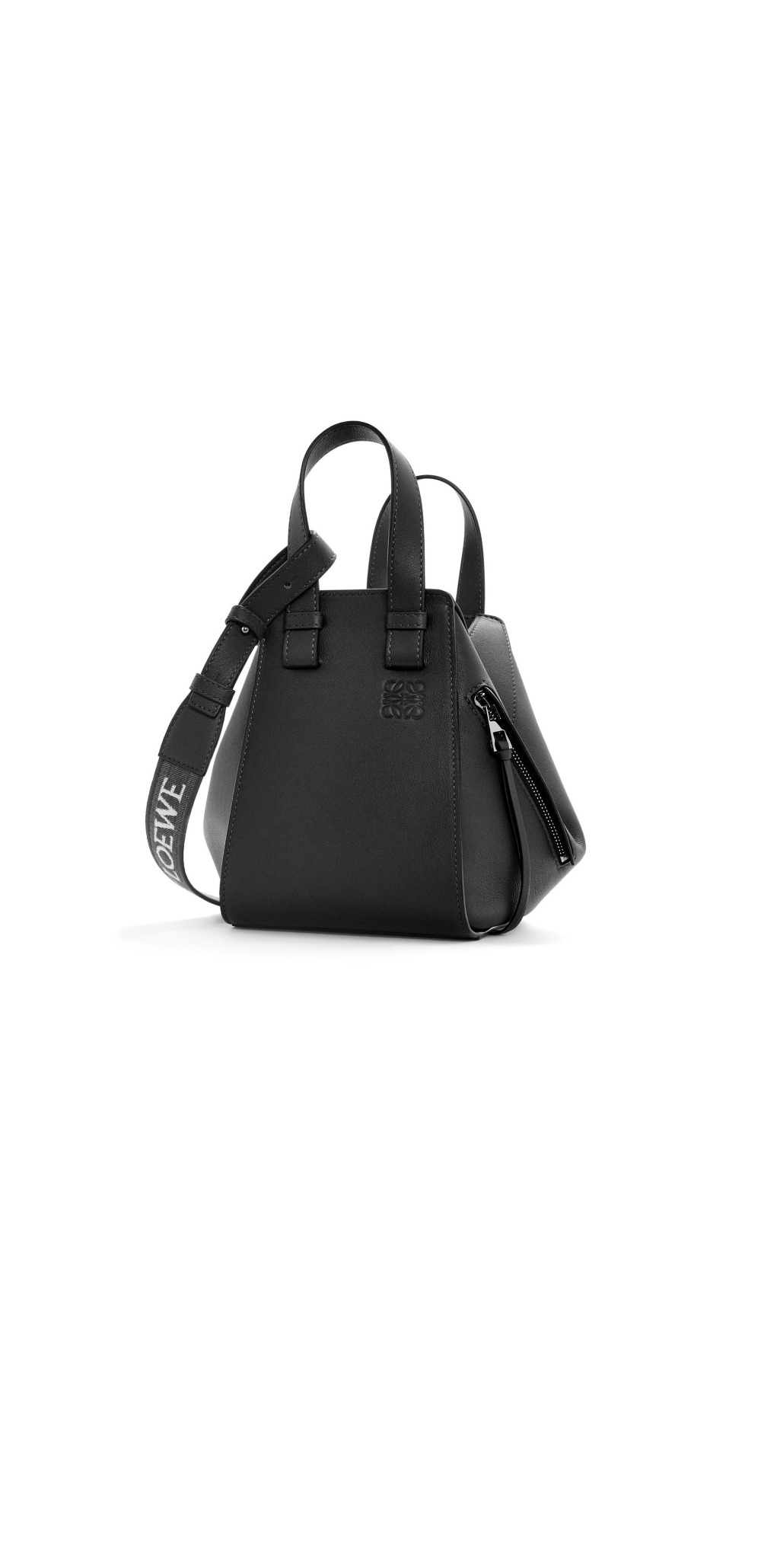 새틴 카프스킨 소재의 해먹 컴팩트 백 > Hammock - 해먹