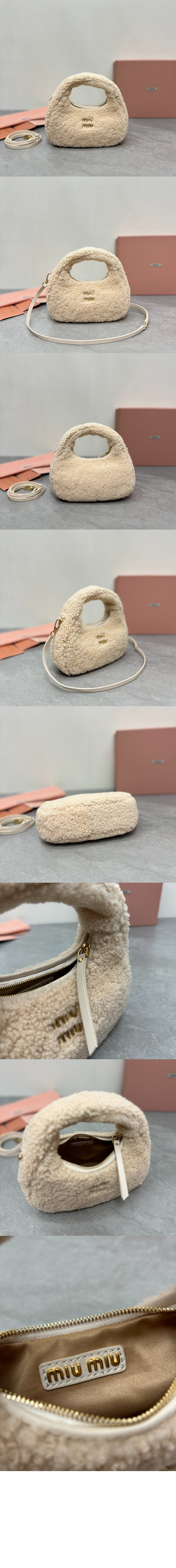 완더 세틴 크리스털 미니 호보 백 5BP078 > Wander - 원더