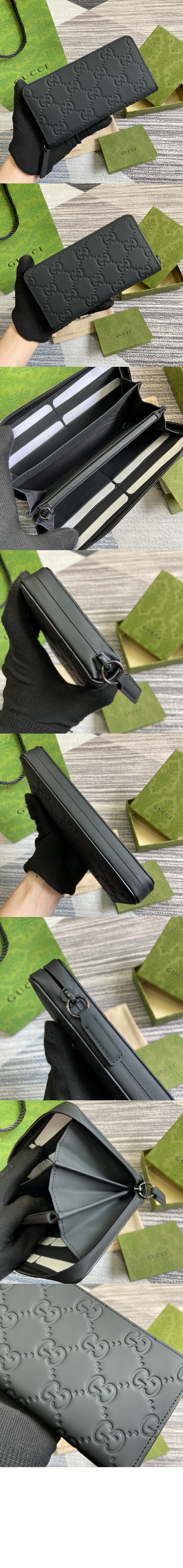 GG 러버 이펙트 지퍼월렛 771421 > GG Zipper Walle - GG 지퍼월렛