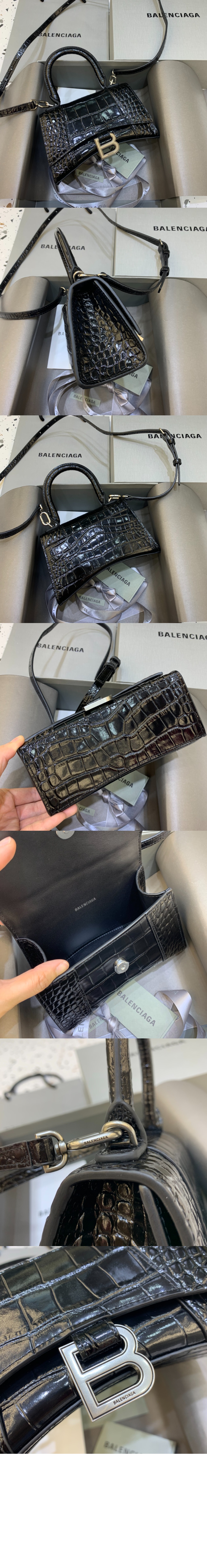 미니 크로커다일 핸드백 592833 > Hourglass - 아워글래스