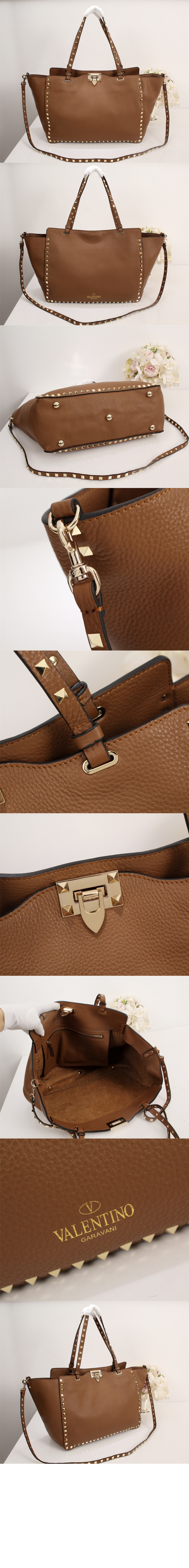 락스터드 레더 토트 숄더백 > Rockstud - 락스터드