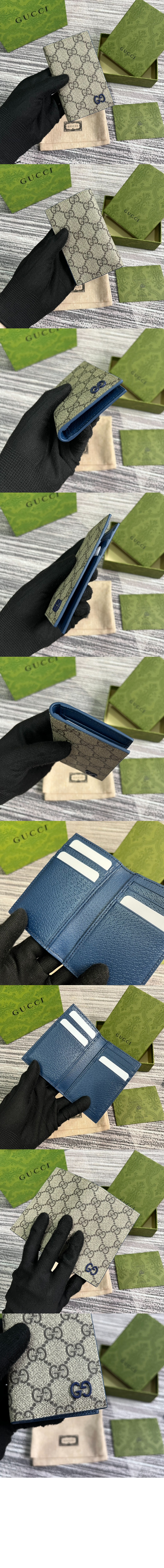 블루로 내부를 완성한 GG 롱 카드 케이스 768249 > GG Emblem - GG 엠블럼