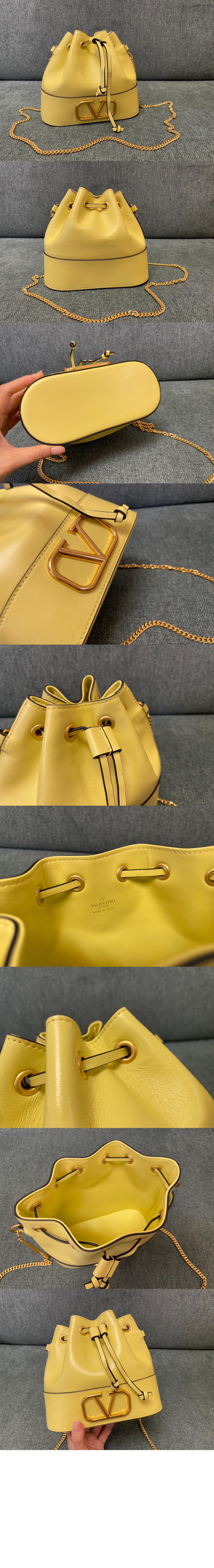 양가죽 미니 버킷백 > VLogo Signature - 브이로고 시그니처