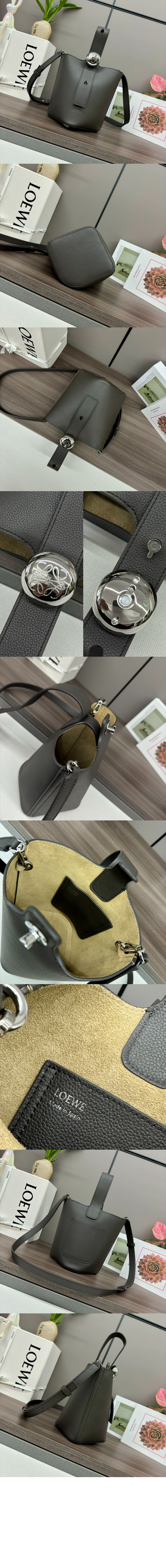 미니 페블 버킷 백 - 소프트 그레인 카프스킨 > Pebble - 페블