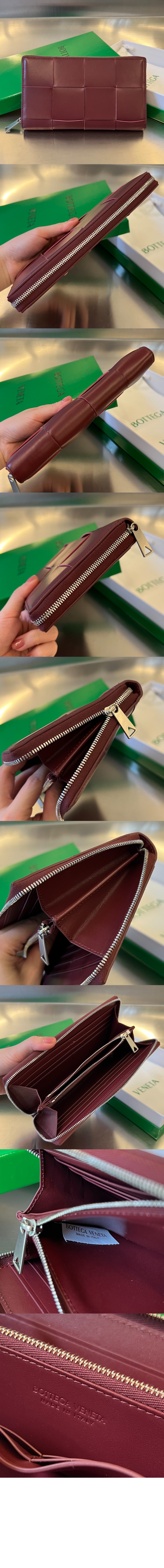 인트레치아토 지퍼월렛 649607 > Intrecciato Card Case - 인트레치아토 카드지갑
