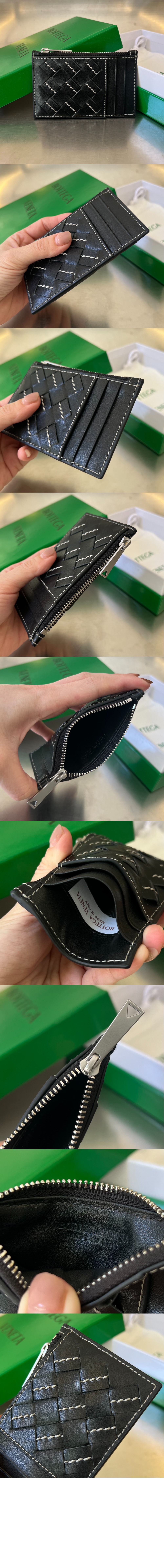 인트레치아토 지퍼 카드 케이스 755985 > Intrecciato Card Case - 인트레치아토 카드지갑