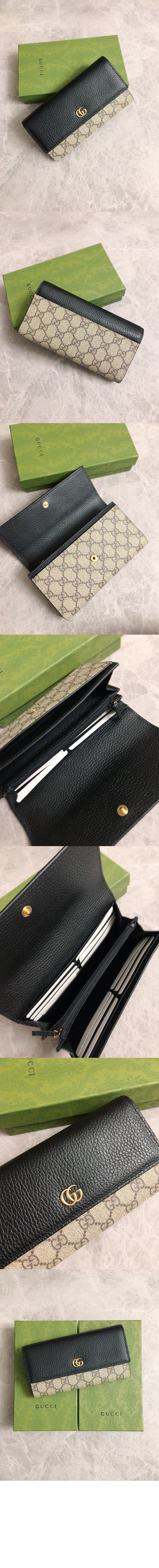 GG 마몽 레더 장지갑 456116 > GG Marmont - GG 마몽