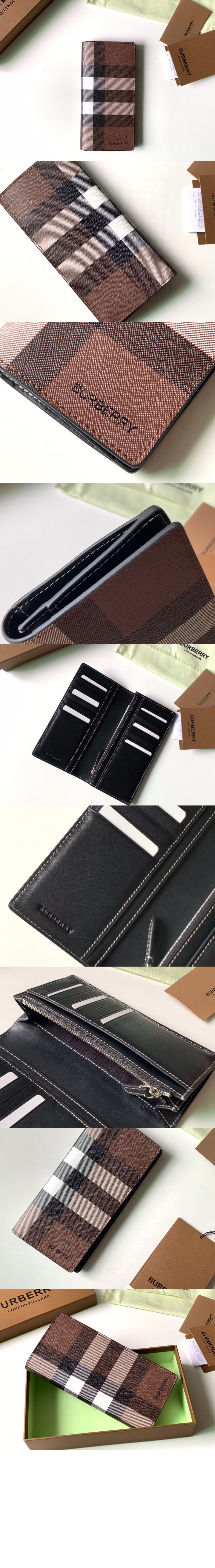 체크 E 캔버스 장지갑 80366701 > Flap Long Wallet - 플랩 장지갑