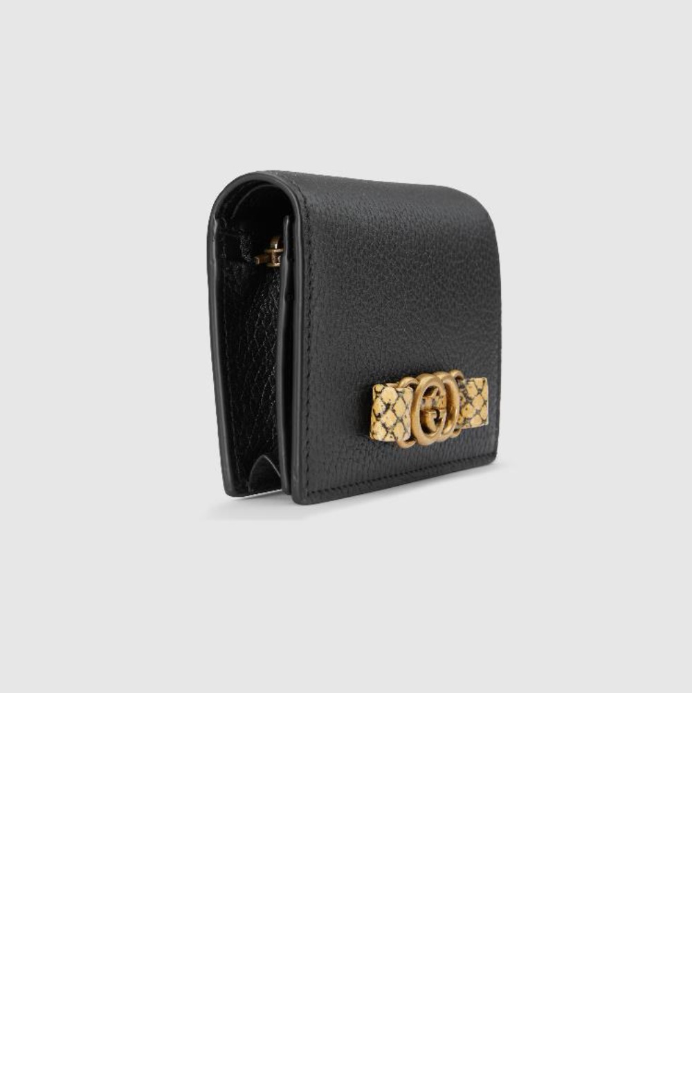 인터로킹 G 파이톤 보우 카드지갑 746059 > GG Emblem - GG 로고