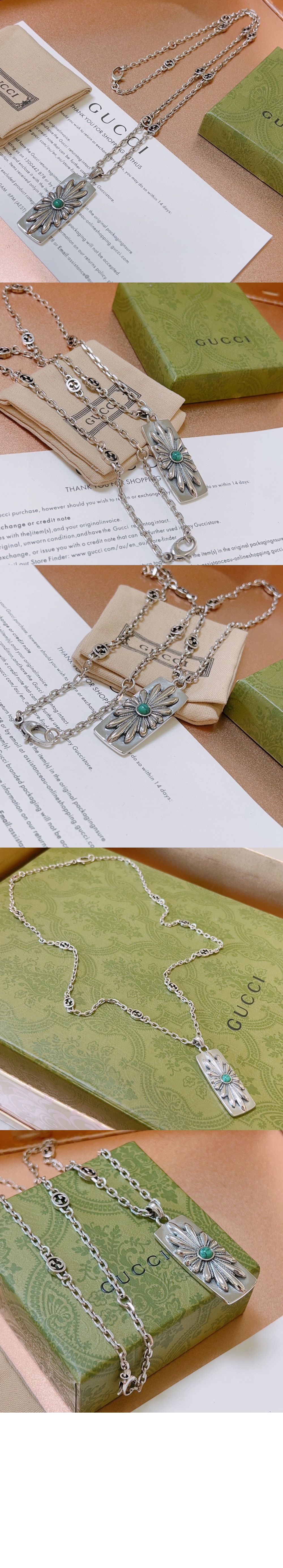 인터로킹 G 플라워 목걸이 753456 > Etc - 기타제품