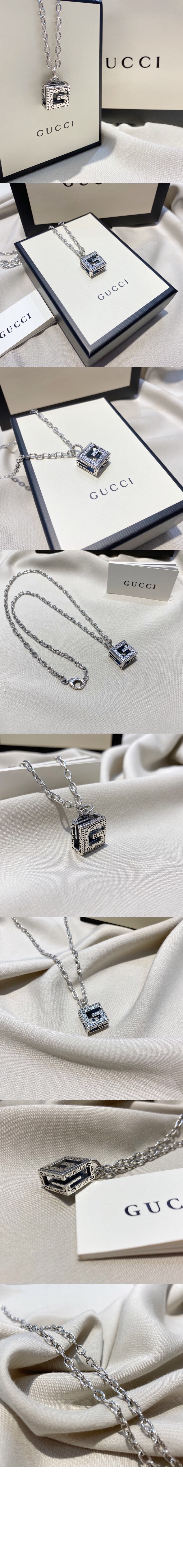 스퀘어 G 십자가 장식의 실버 목걸이 55276 > Etc - 기타제품