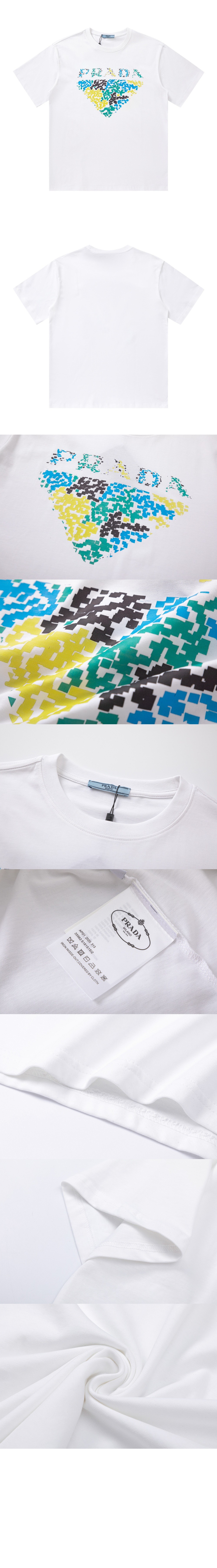 플라워 코튼 톱 > 프라다