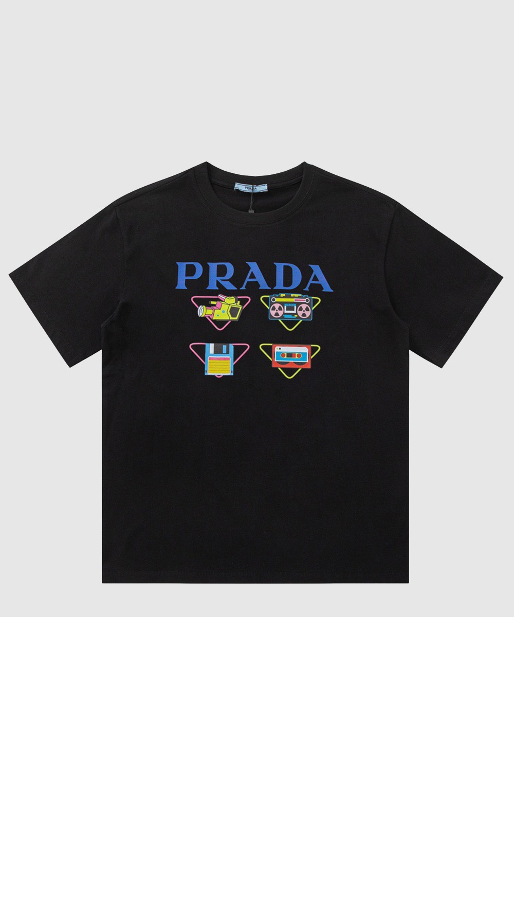 플라워 코튼 톱 > 프라다