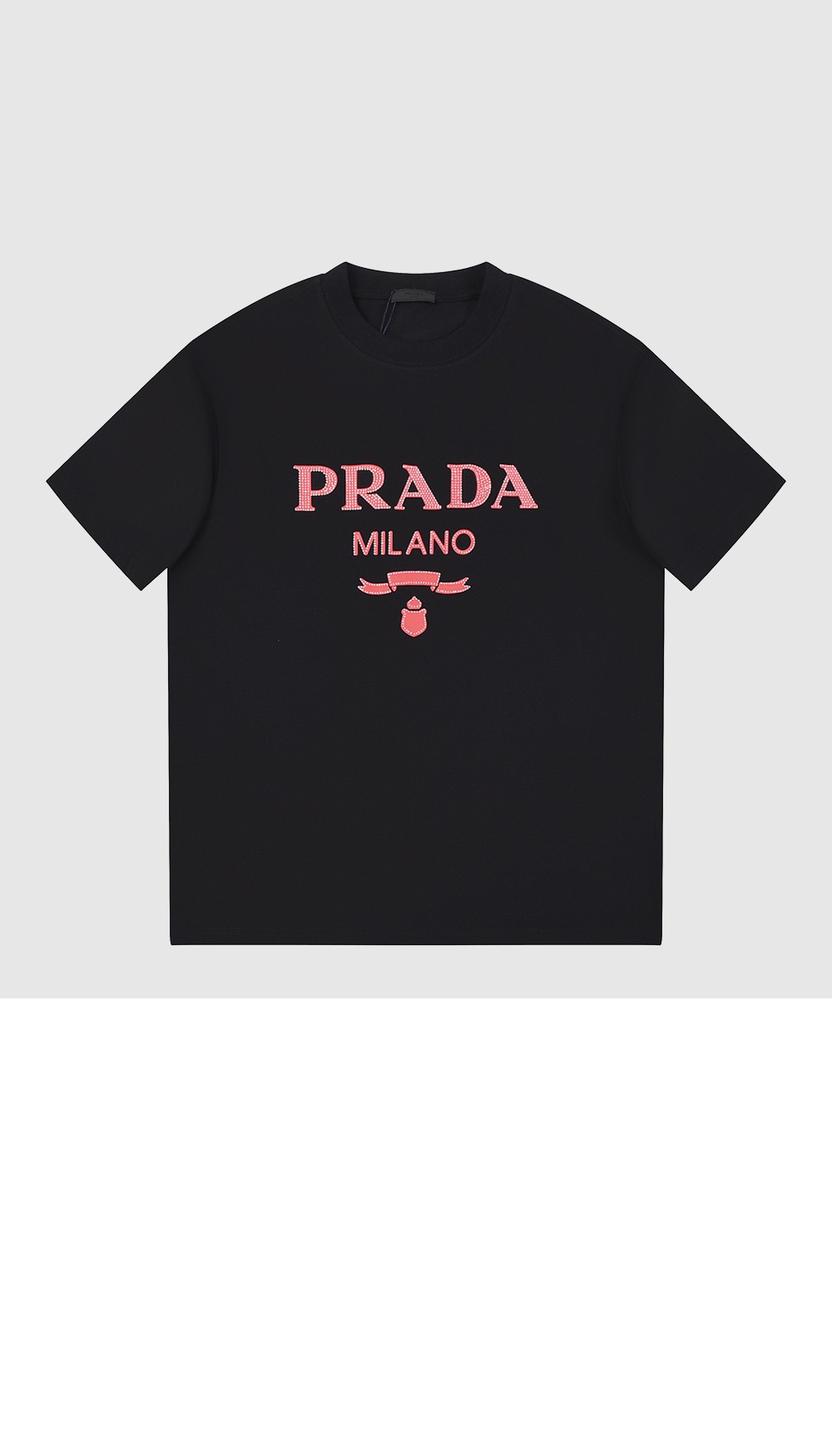 로고 프린트 반팔 > 프라다