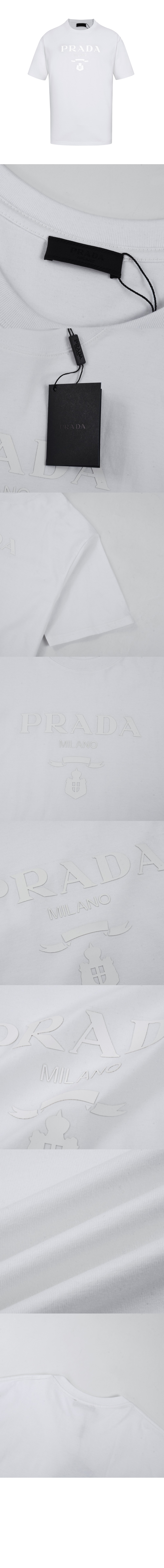 로고 프린트 반팔 > 프라다