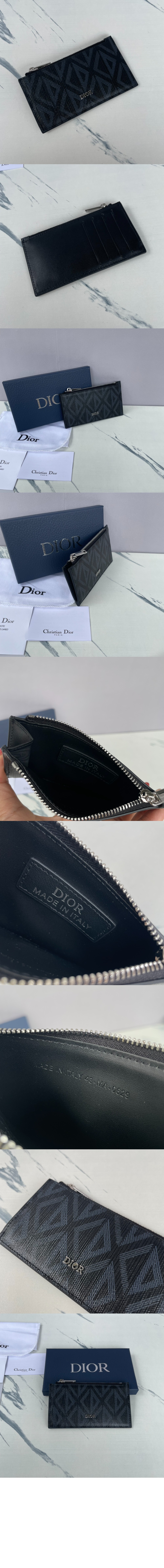 지퍼 카드지갑 2ESBC > 디올