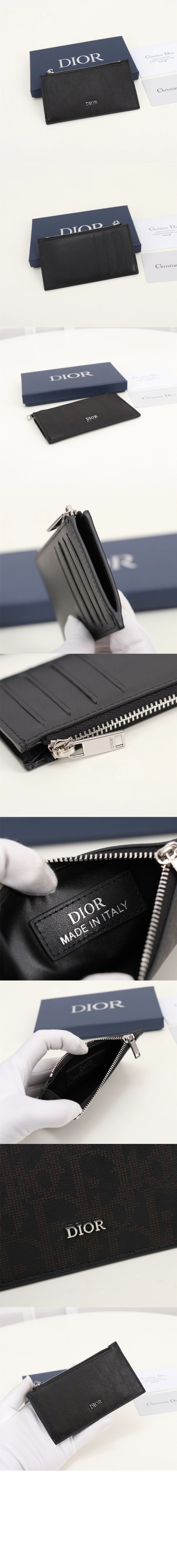 지퍼 카드지갑 2ESBC > 디올