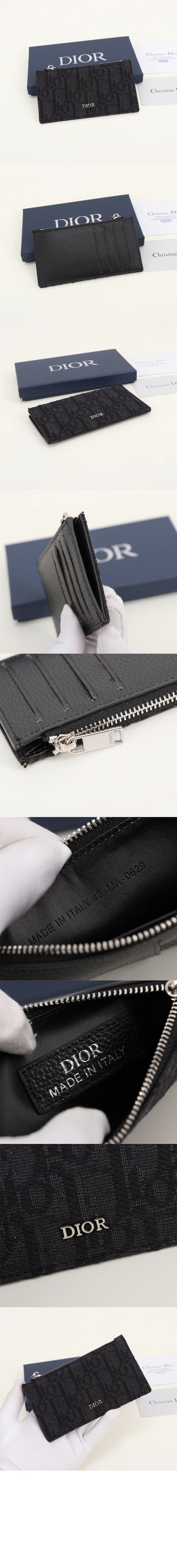지퍼 카드지갑 2ESBC > 디올