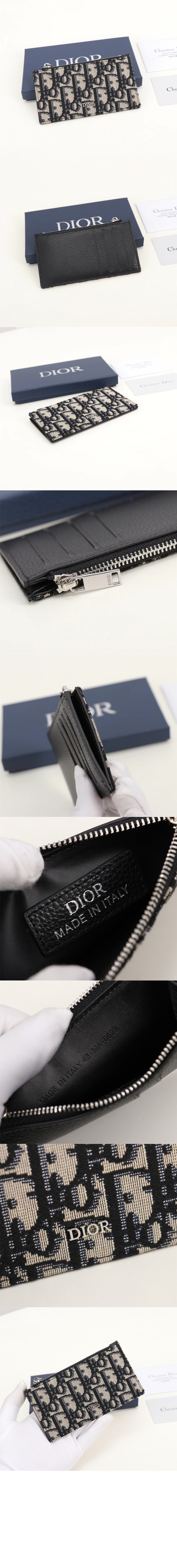 지퍼 카드지갑 2ESBC > 디올