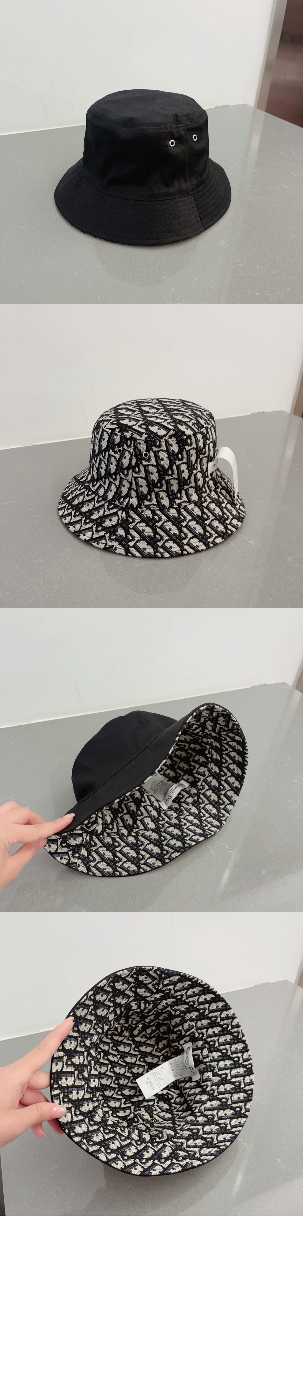 테디 리버서블 버킷햇 95TDD > 디올