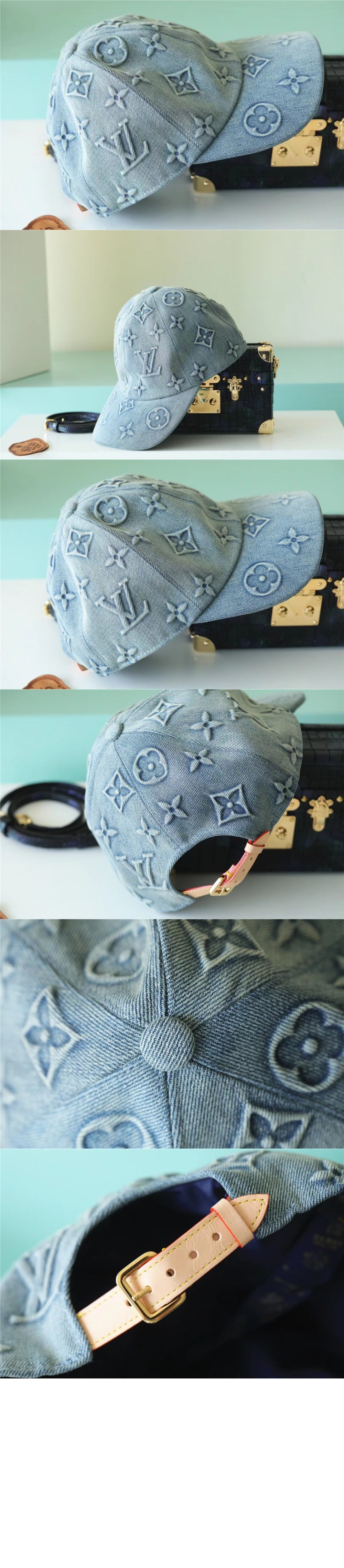 모노그램 워싱 데님 베이스볼 캡 M7156M > 루이비통