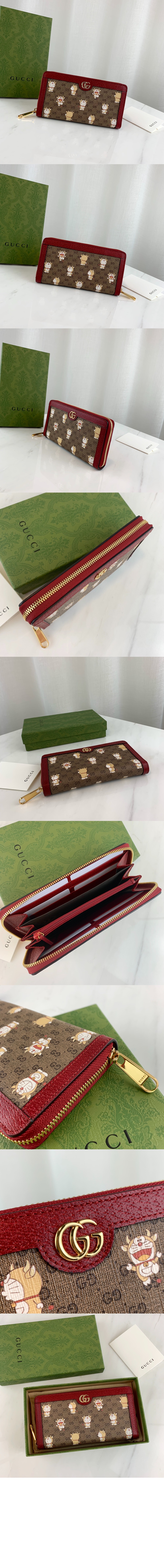 Doraemon x Gucci 지퍼월렛 647787 > GG Zipper Walle - GG 지퍼월렛