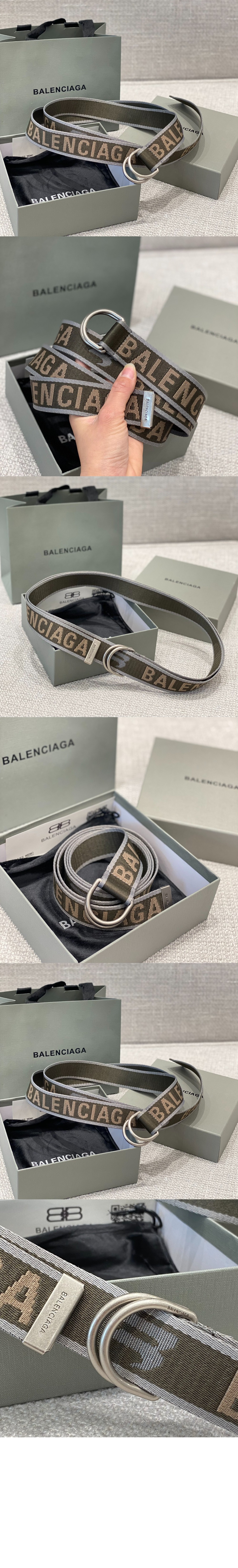 D 링 벨트 카키 703137 > 발렌시아가