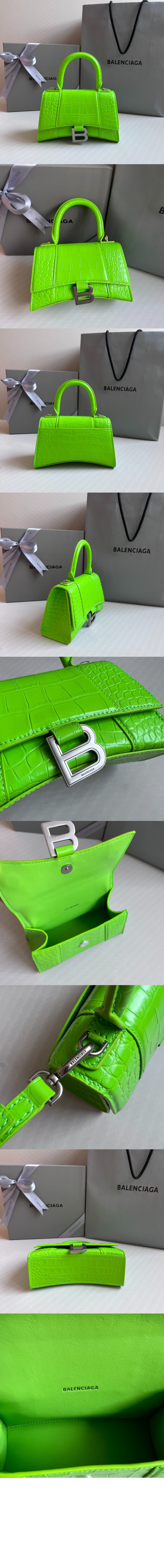 아워글래스 XS 크로커다일 엠보싱 핸드백592833 > Hourglass - 아워글래스