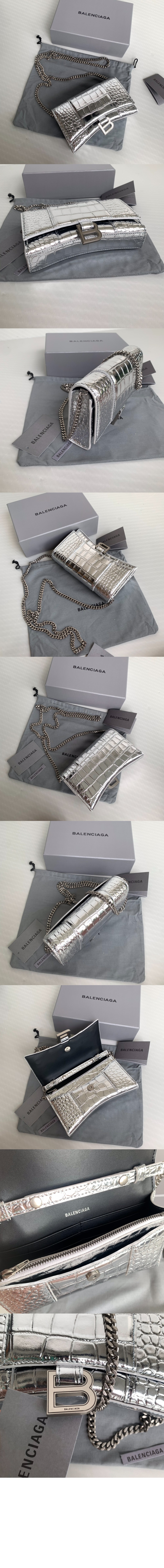 아워글래스 월렛 온 체인 실버 656050 > Hourglass - 아워글래스