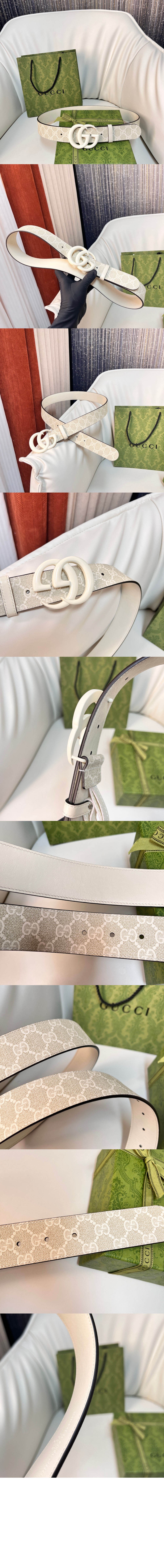 더블 G 버클 와이드 벨트 400593 > 구찌