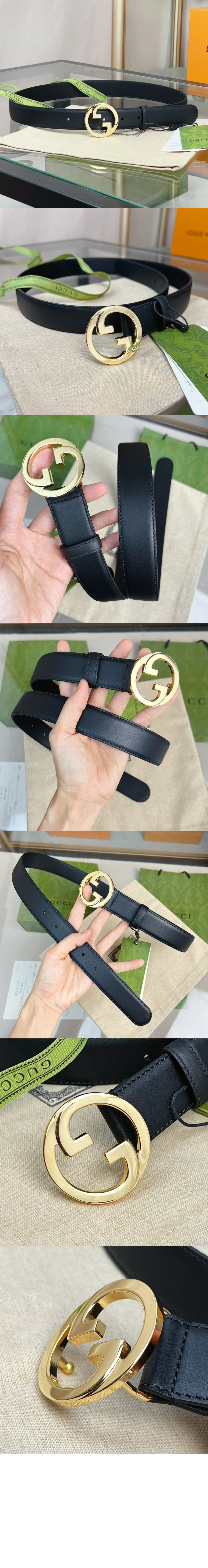 둥근 GG 벨트 690557 > 구찌