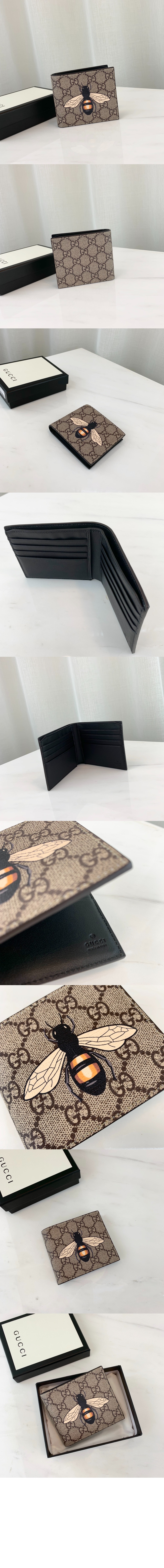 비(BEE) GG 수프림 반지갑 ‎451268 > Animalier - 애니멀리어