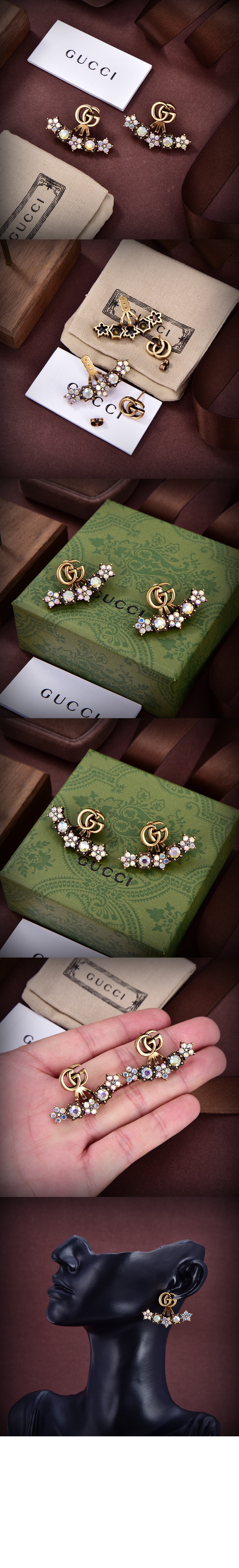 크리스탈 더블 G 귀걸이 753790 > Etc - 기타제품