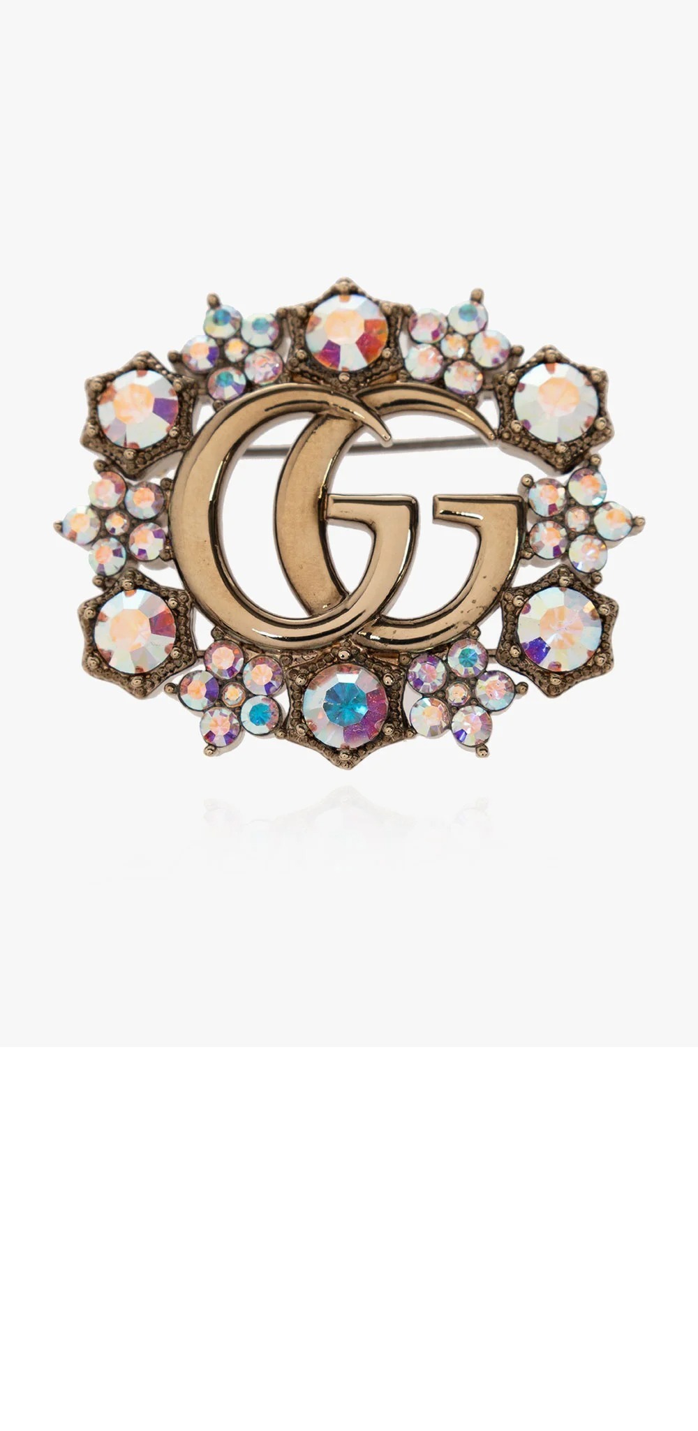 더블  G 크리스탈 장식 브로치 753794 > Etc - 기타제품