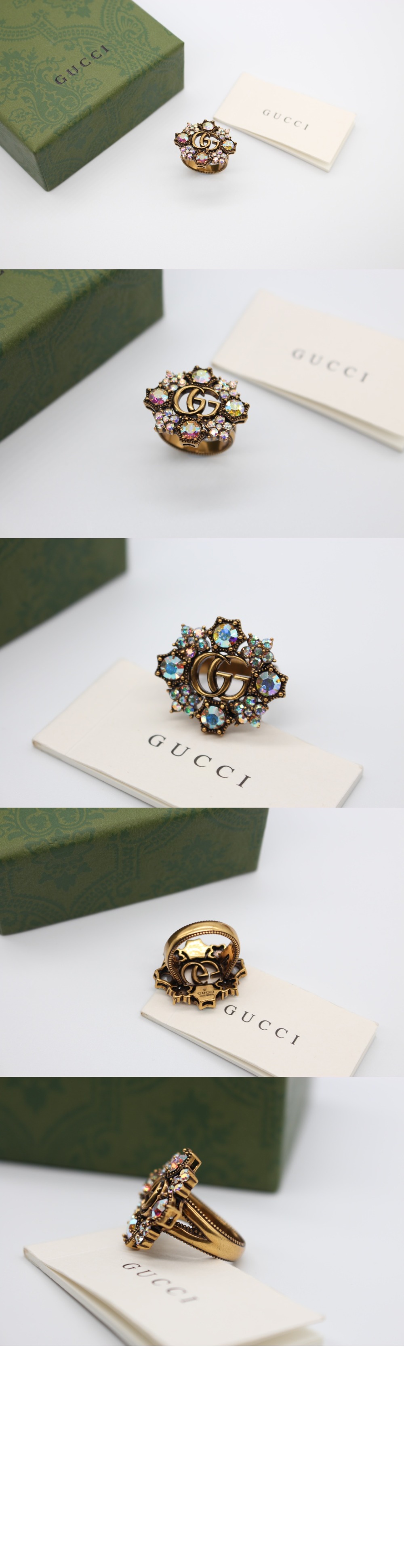 더블 G 크리스털 플라워 반지 753792 > Etc - 기타제품