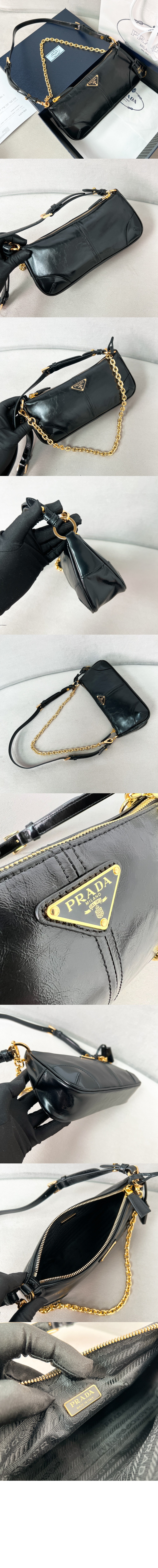 리에디션 2002 미디엄 가죽 숄더백 1BC221 > Re-Edition - 리에디션