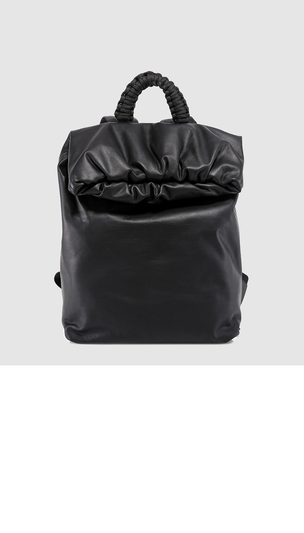 롤 탑 레더 백팩 629858 > Backpack - 백팩