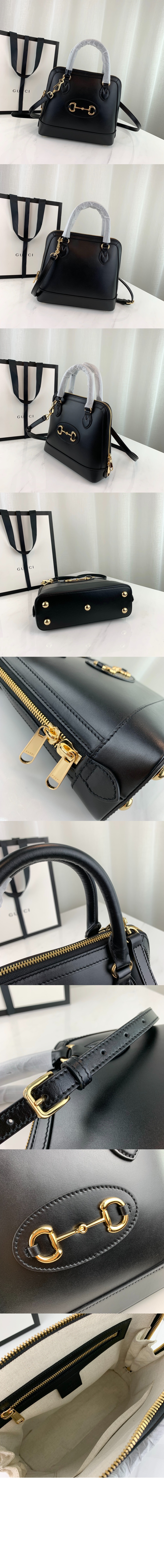 홀스빗 1955 스몰 탑핸들백 레더 621220 > Horsebit 1955 - 홀스빗 1955