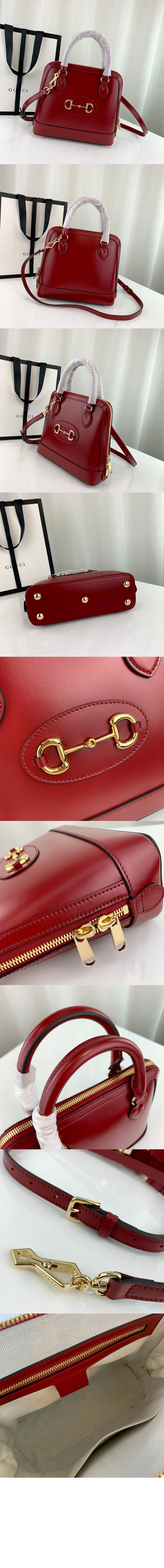 홀스빗 1955 스몰 탑핸들백 레더 621220 > Horsebit 1955 - 홀스빗 1955