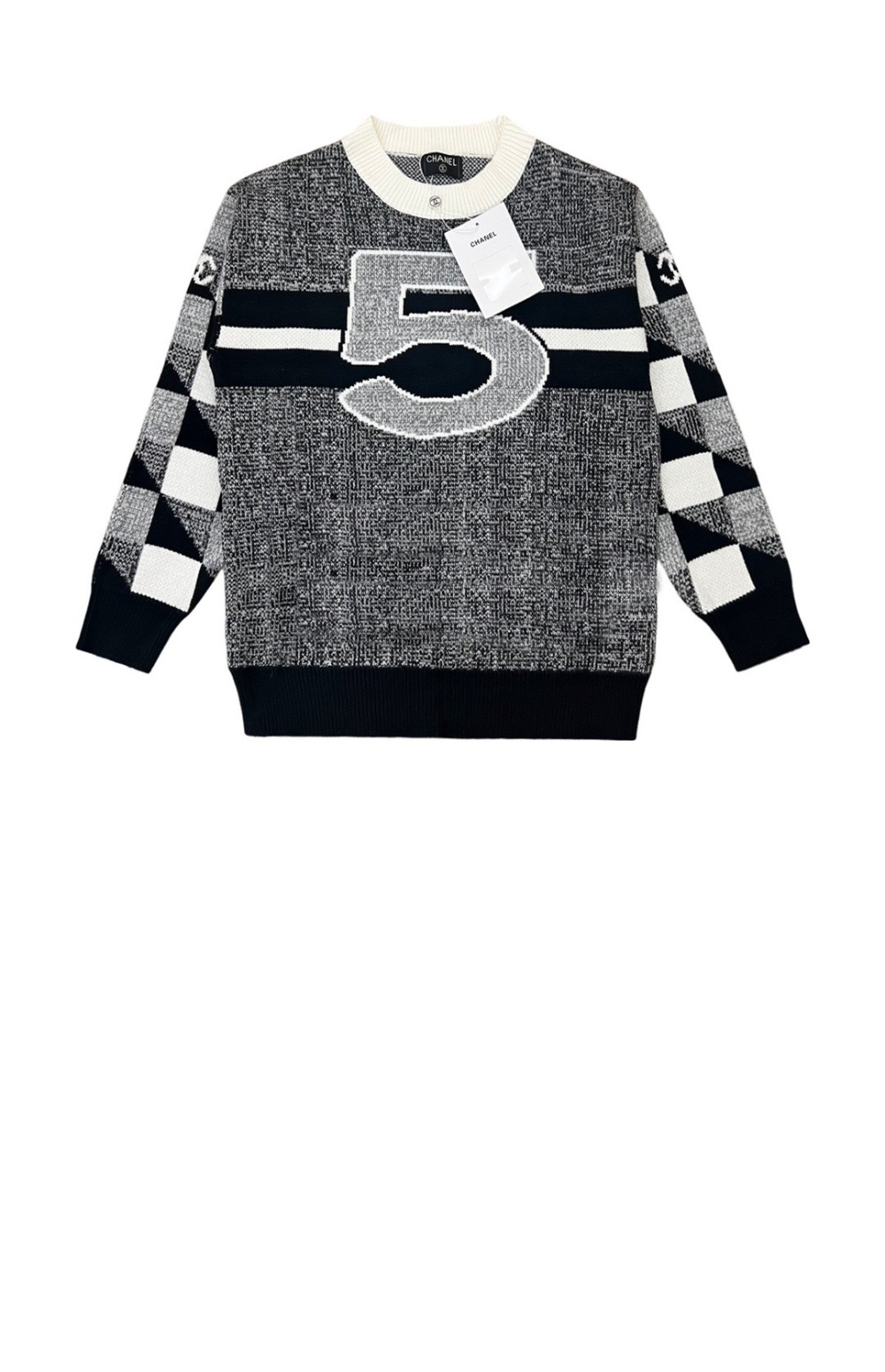 플라워 코튼 톱 > 샤넬