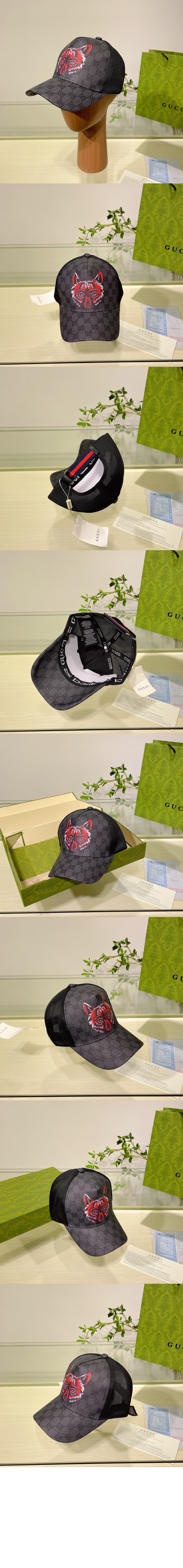 울프 베이스볼 캡 426887 > 구찌