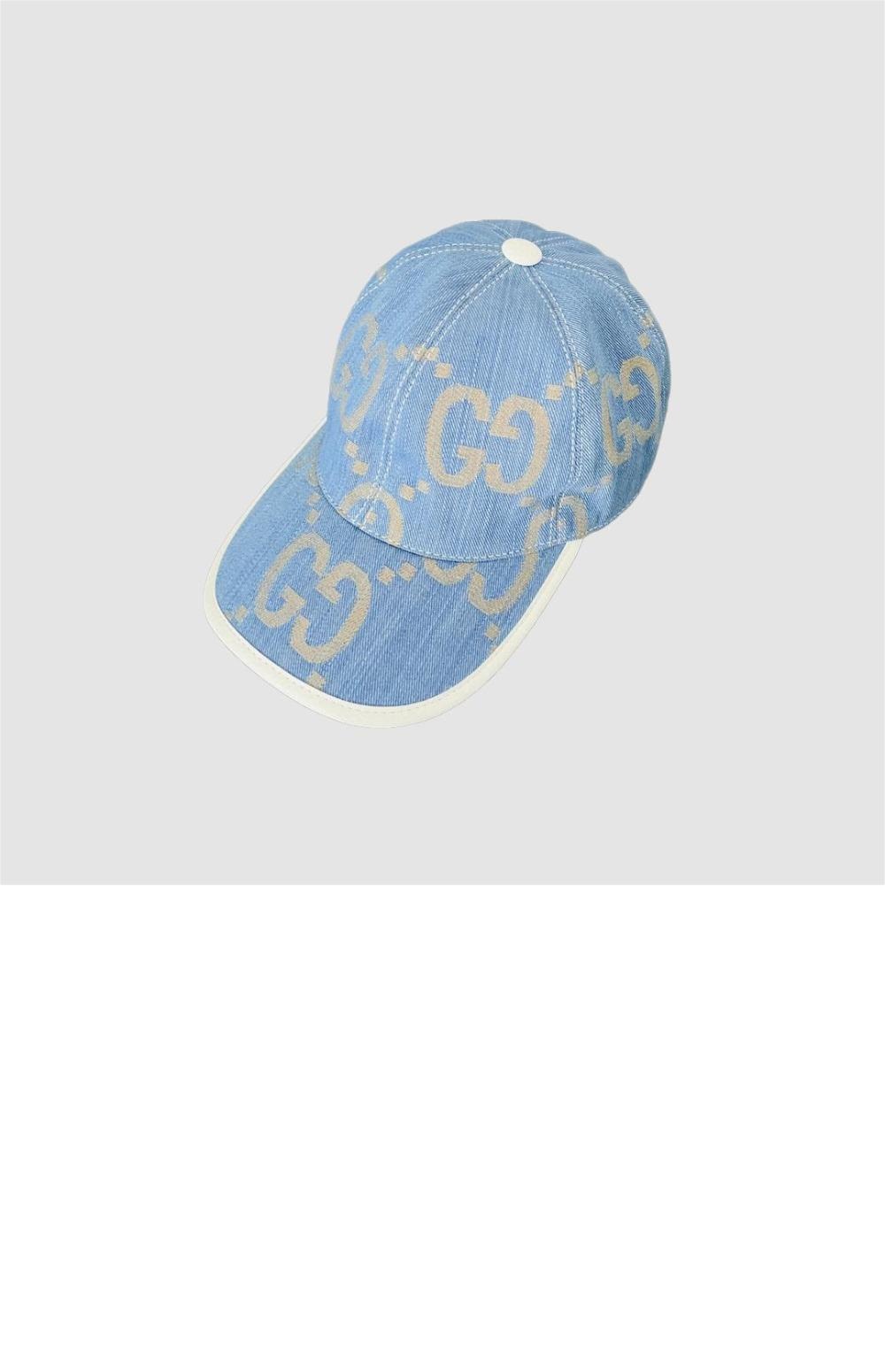 GG 데님 베이스볼 캡 656206 > 구찌