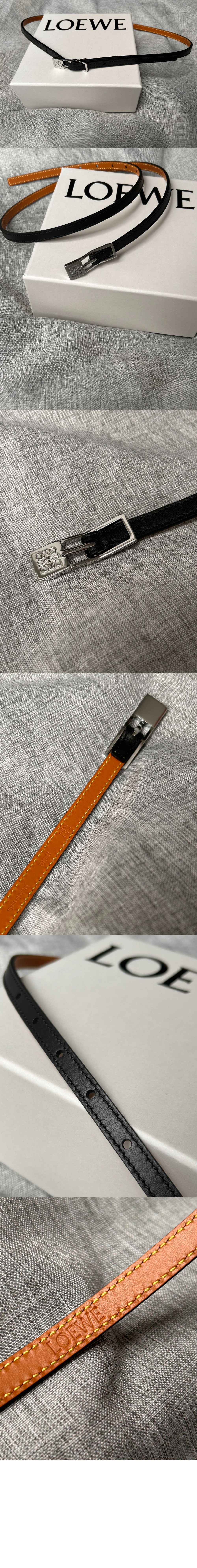 매끄러운 송아지 가죽 벨트 > 로에베