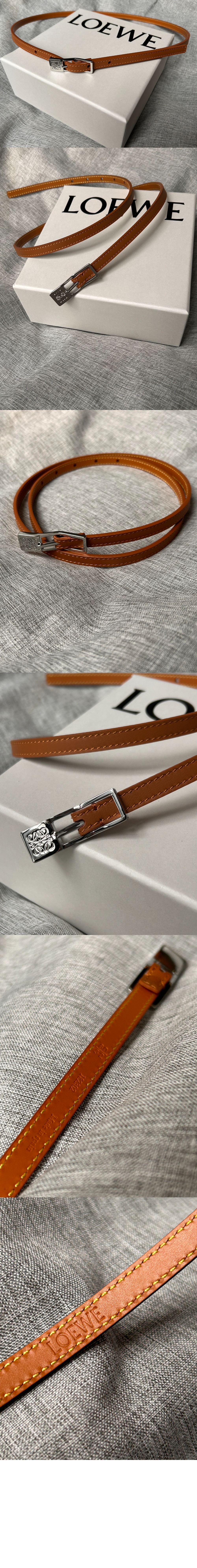 매끄러운 송아지 가죽 벨트 > 로에베