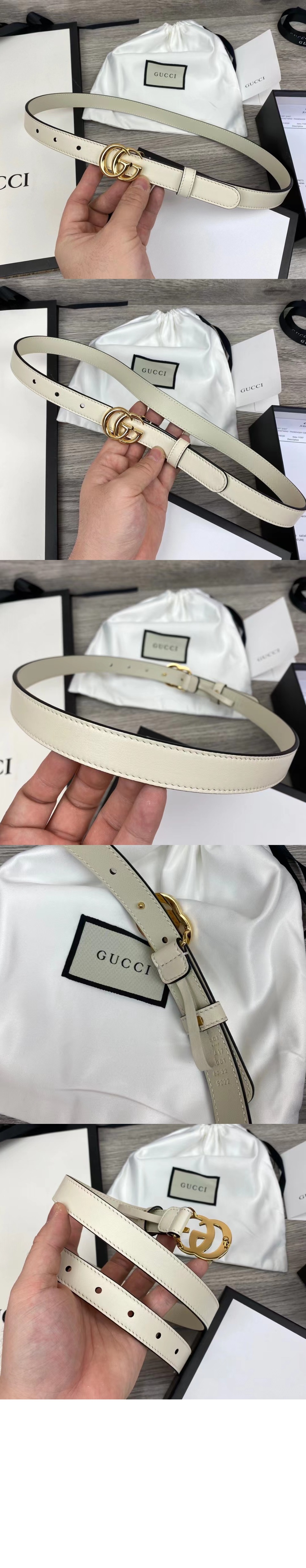 GG 마몽 씬 벨트 409417 > 구찌