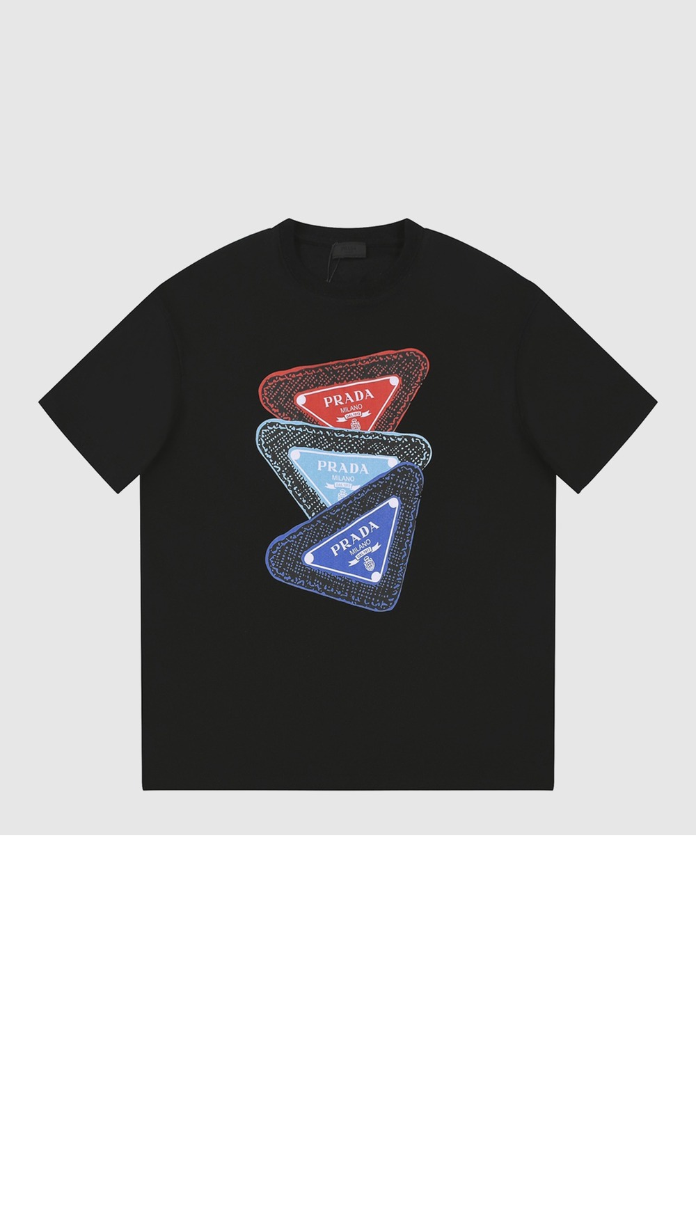 로고 프린트 반팔 > 프라다